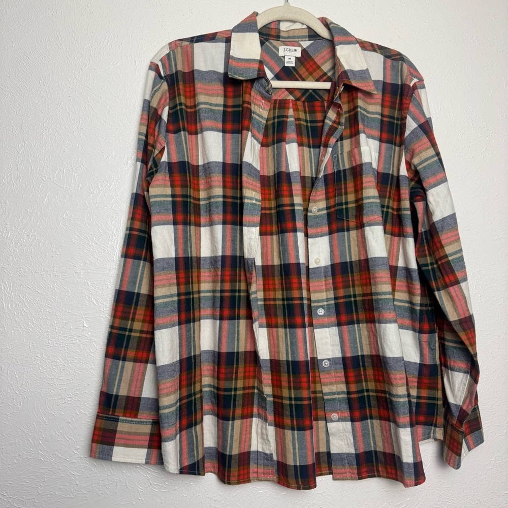 J. Crew Plaid Flannel Button‎ Down Shirt
